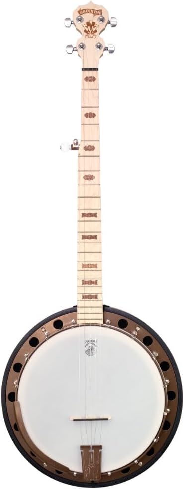 Deering Goodtime Two Deco 5-String Banjo - Best Beginner Bluegrass Banjo | Made In U.S.A.