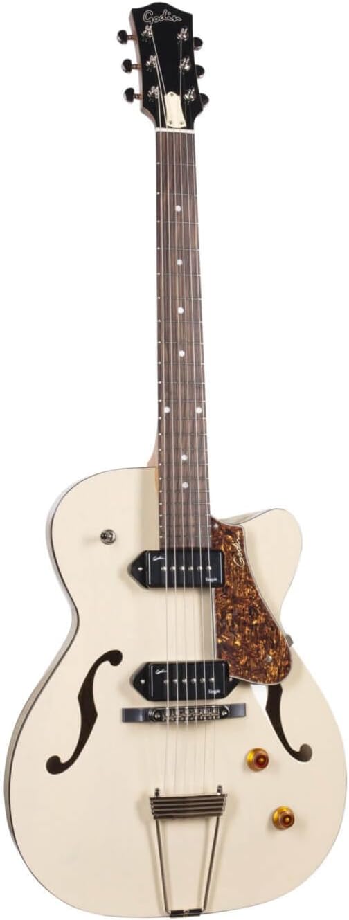 Godin 5th Avenue TL Kingpin P-90 Hollowbody Electric Guitar - Cream