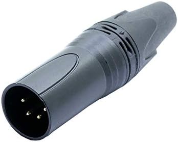 Davitu Electrical Equipments Supplies - 100pcs/lot 4 Pin XLR Male/Female MIC Cable Wire Connector Nickel Plated 4 Pole XLR Plug Microphone Jack Socket s - (Color: 100pcs Male)