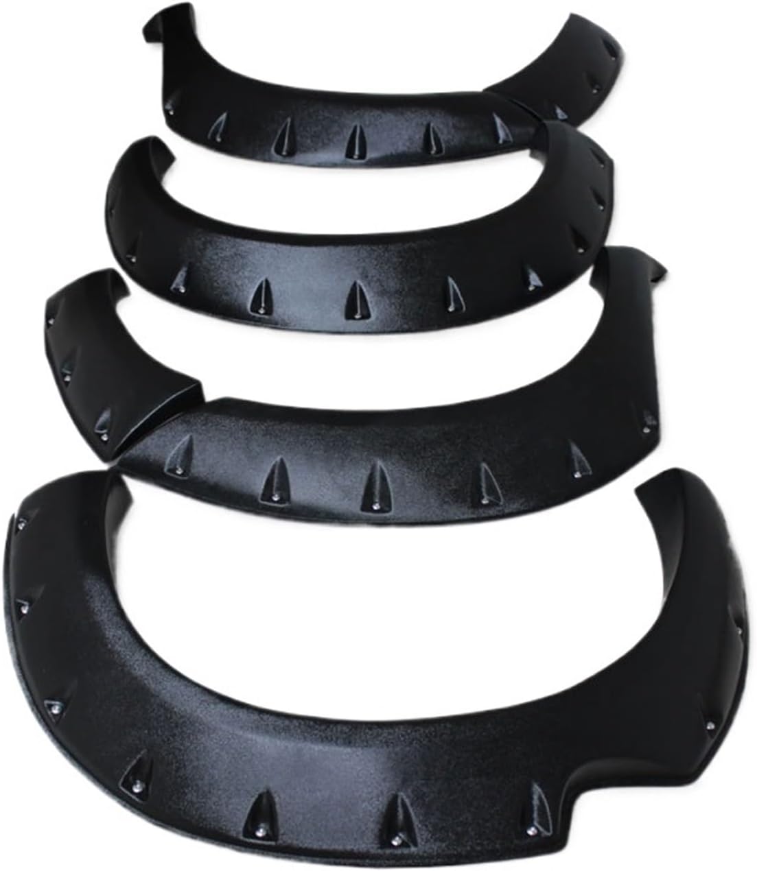 fender flares universal car， 6 Inch Fender Flare Compatible for Toyota Hilux Vigo 2005-2010 SR5 MK6 Double Cabin Car Accessories Black Mudguards(Black)