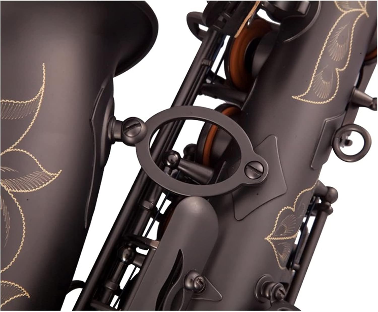 Sax Beginners Kit Black Nickel EB Alto Saxophone Brass Lacquered Gold E Flat Sax 82Z Key Type Woodwind Instrument Wind Instrument