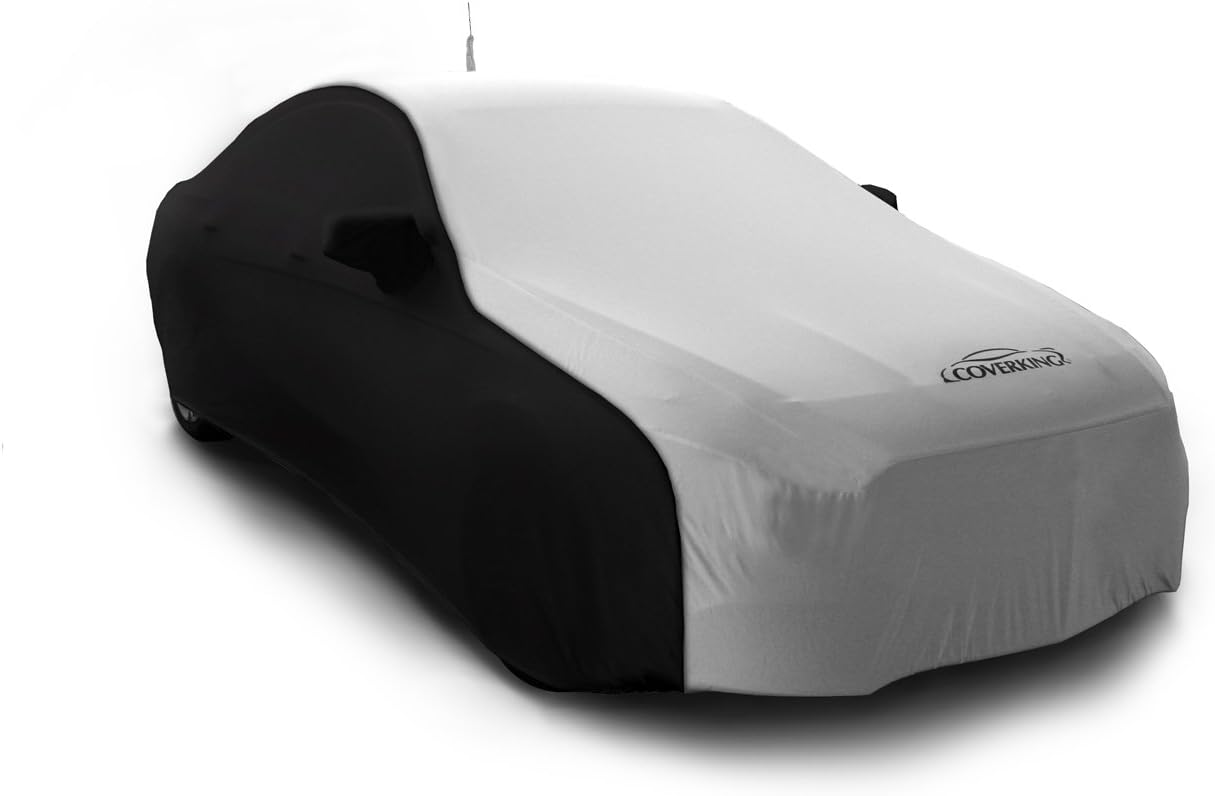 Coverking Custom Fit Car Cover for Select Mercedes-Benz Models - Satin Stretch (Pearl White with Black Sides)