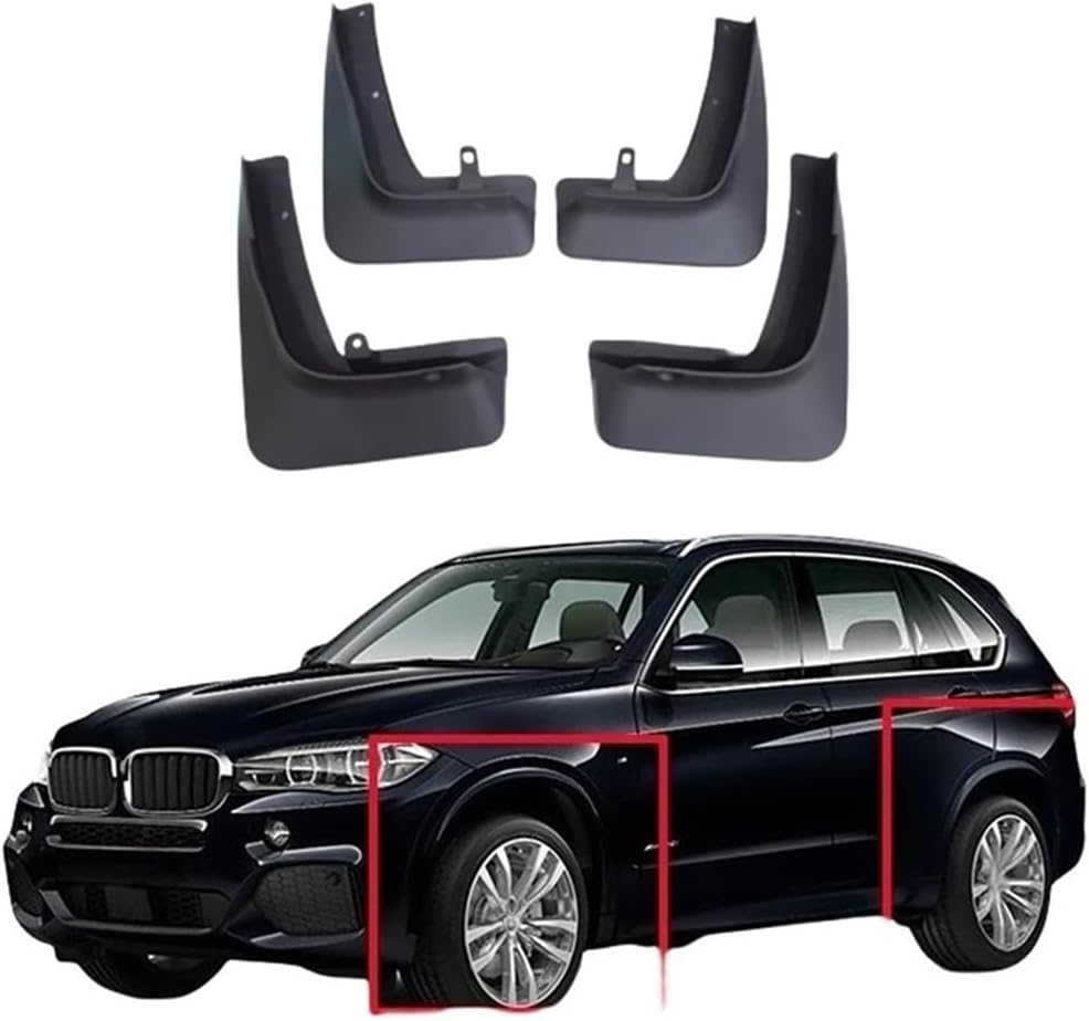 Compatible For BMW X5 X5X X5M F15 2014 2015 2016 2017 2018 Mudguard Fender Mud Flap Guards Splash Mudflaps Car Accessories Front Rear 4pcs(X5M)