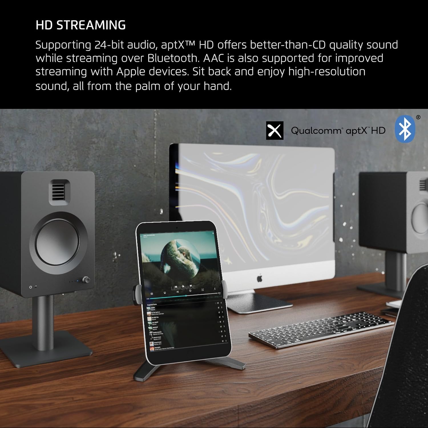 Kanto TUK Powered Speaker with Headphone Out | Built-in USB DAC | Dedicated RCA with Phono Pre-amp | Bluetooth | AMT Tweeter | 5.25