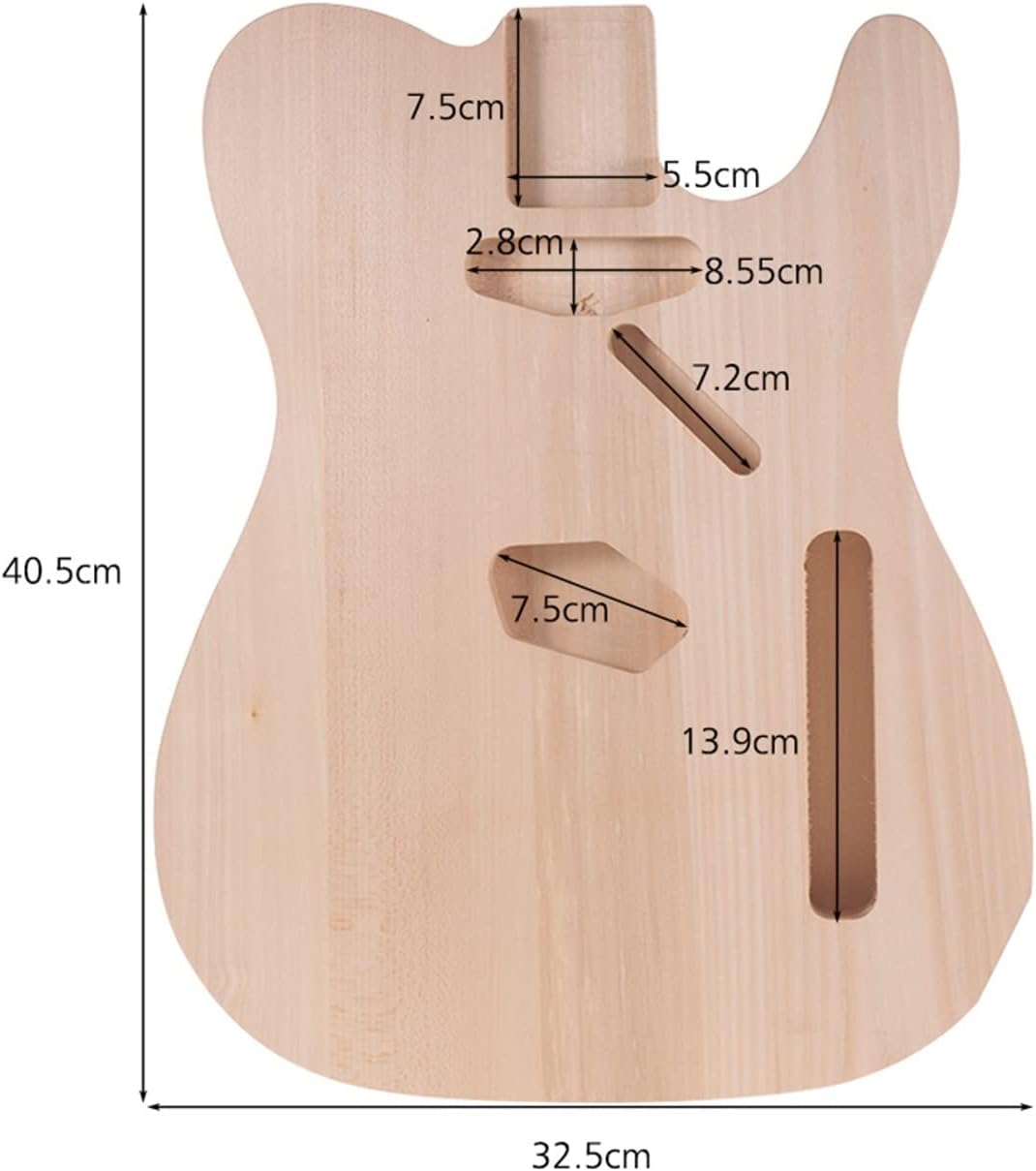 DIY Electric Guitar Body Basswood Material Unfinished Guitar Bodies Custom Guitar Parts Unfinished Guitar Body