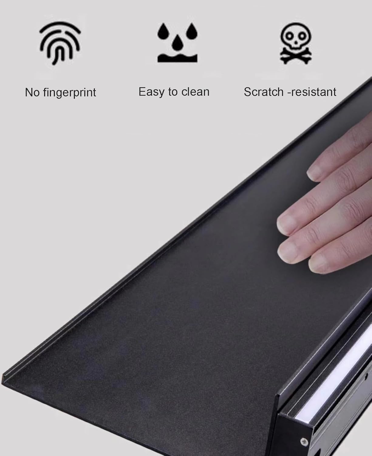 Wall Shelves Picture Ledge,Floating Shelves Wall Mounted Built-in LED Light, Metal Wall Mounted Light-Emitting Shelves Creative Display Shelf for Plant Shelf Bookshelf ( Color : Gray , Size : 120cm/47