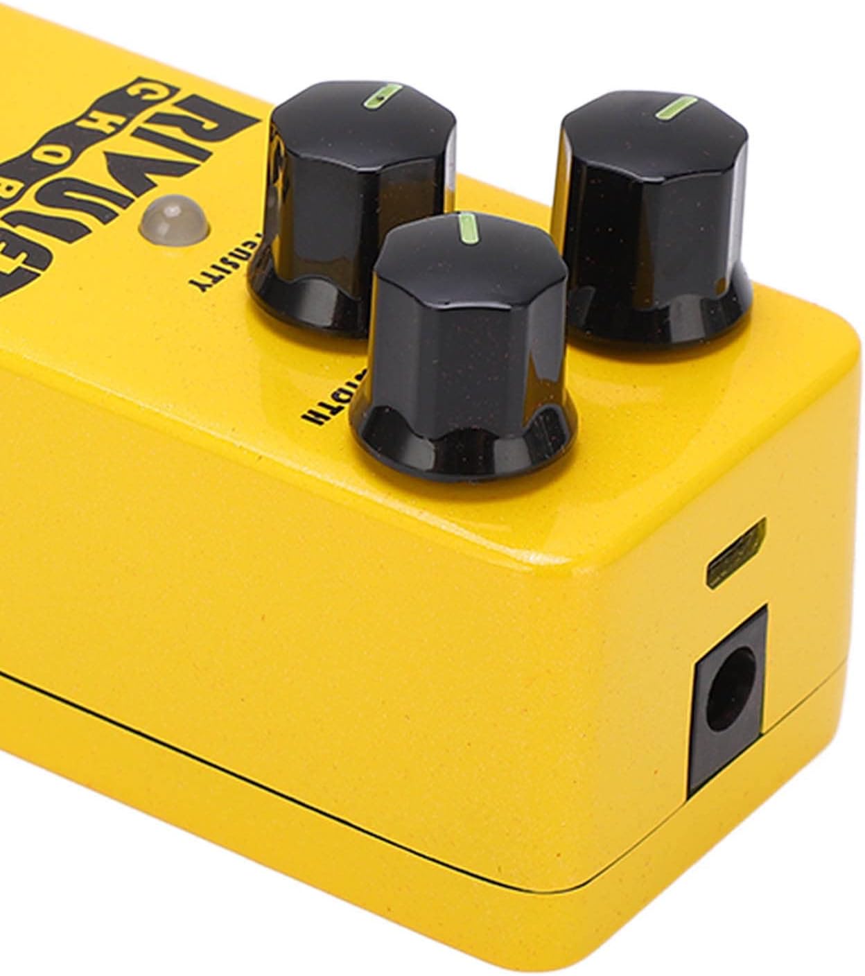 Chorus Effect Pedal, Mini Analog Ensemble Pedal, Yellow, 96KHz 24 - Bit DAC – Zero System Delay, Ultra Low Noise for Guitar & Bass Players