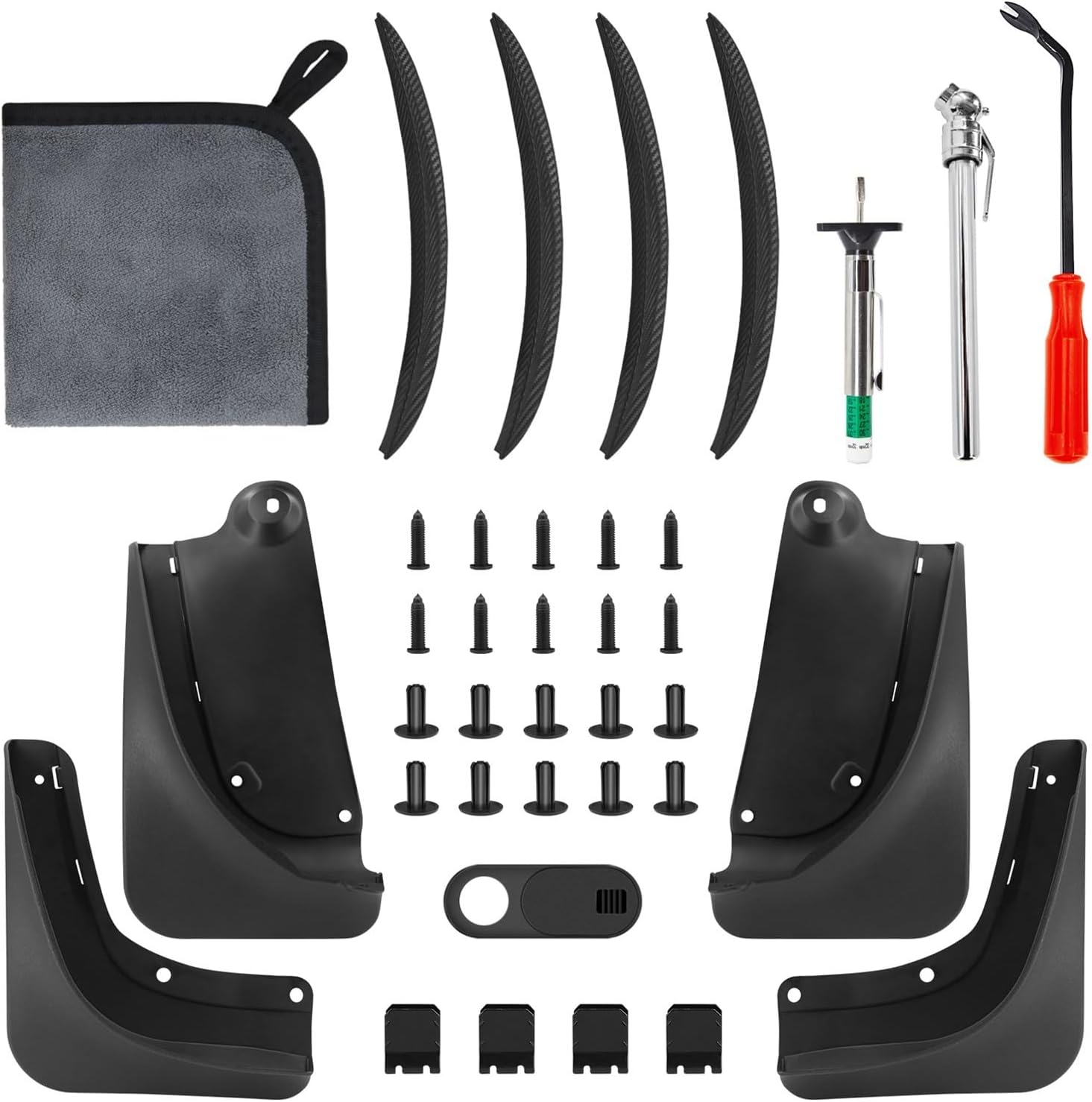 Mud Flaps Car Splash Guards Tire Protector Mudguard No Drilling Required Mudflaps Accessories，Compatible for Tesla Model Y