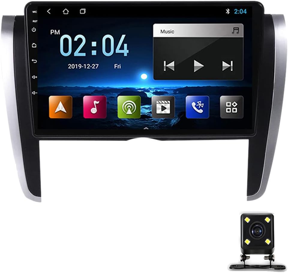 9 Inch Car Stereo Bluetooth Multimedia MP5 Player, Touch Screen Car Stereo for Toyota Allion 2007-2020 with Steering Wheel Control/GPS Navigation/Carplay/DSP/USB/FM Radio