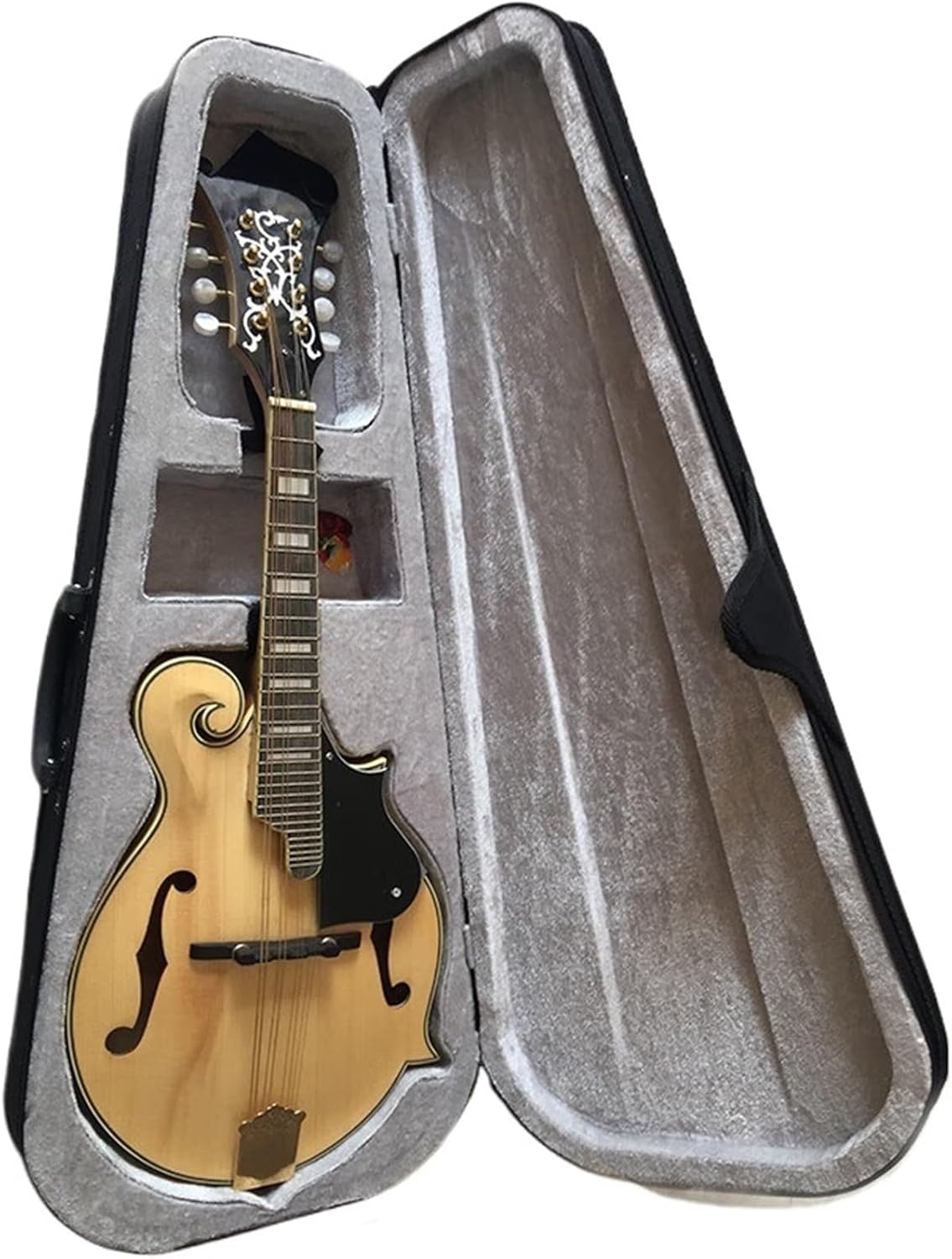 Mandolin F Type Guitar Eight String Instrument Blue Spruce With Pick Beginner Mandolin String Instrument(8)