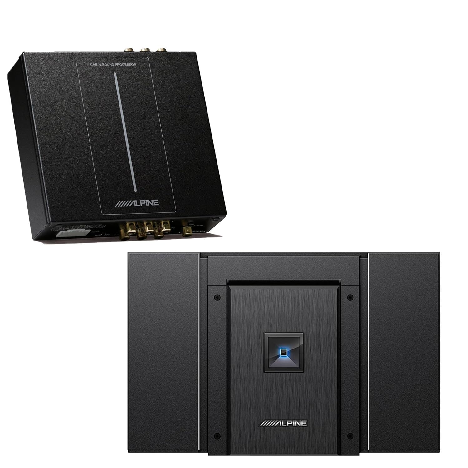 Alpine PXE-C60-60 Optim6 6-Ch. Processor w/Status HDA-V90 Hi-Res 5 Ch. Amp Bundle