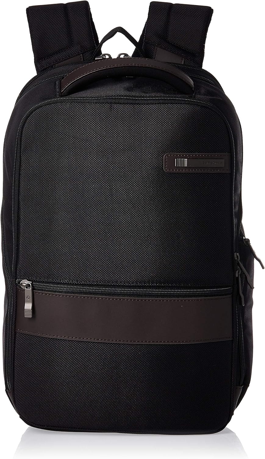 Samsonite Kombi Business Backpack, Black/Brown, 16.25 x 10.5 x 5-Inch