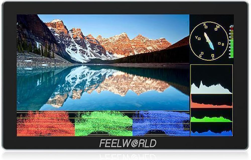 FEELWORLD P6X 5.5 Inch 1920x1080 Pixels Aluminium DSLR Camera Field Monitor Touch Screen 4K HDMI 1000cd/m² Support 3D LUT Log to Rec.709