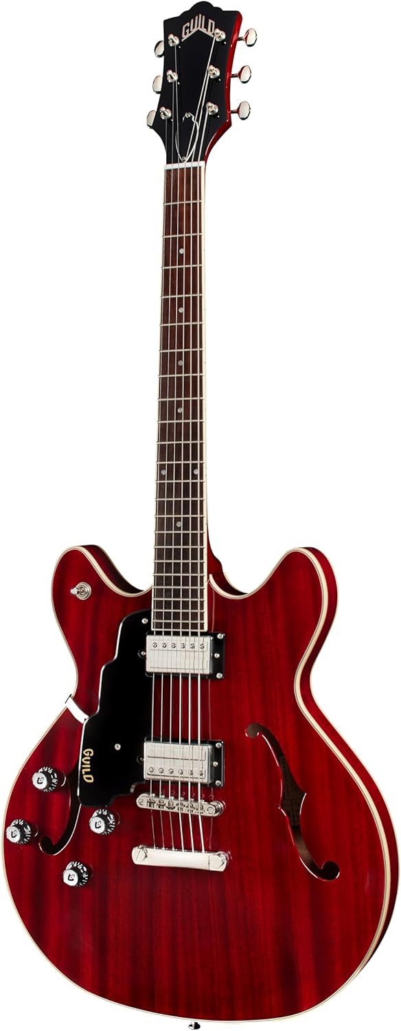 Guild Starfire I DC Semi-Hollowbody Lefty, Cherry Red