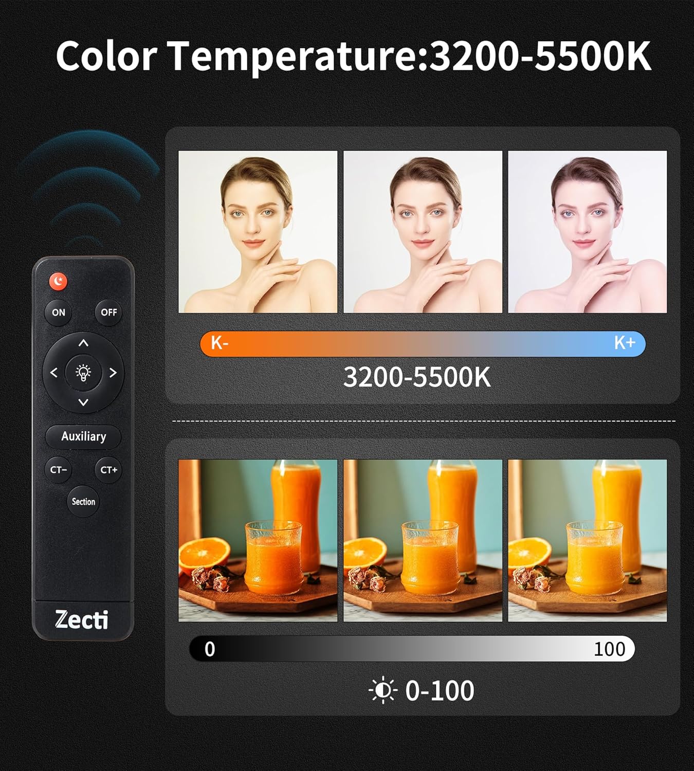 Softbox Lighting Kit 2Pcs 27” x 20” Professional Soft Box | 3200K-5500K 85W LED Bulbs & 82” Light Stand with Remote/Studio Lights for Photography/Video Recording/Live Streaming