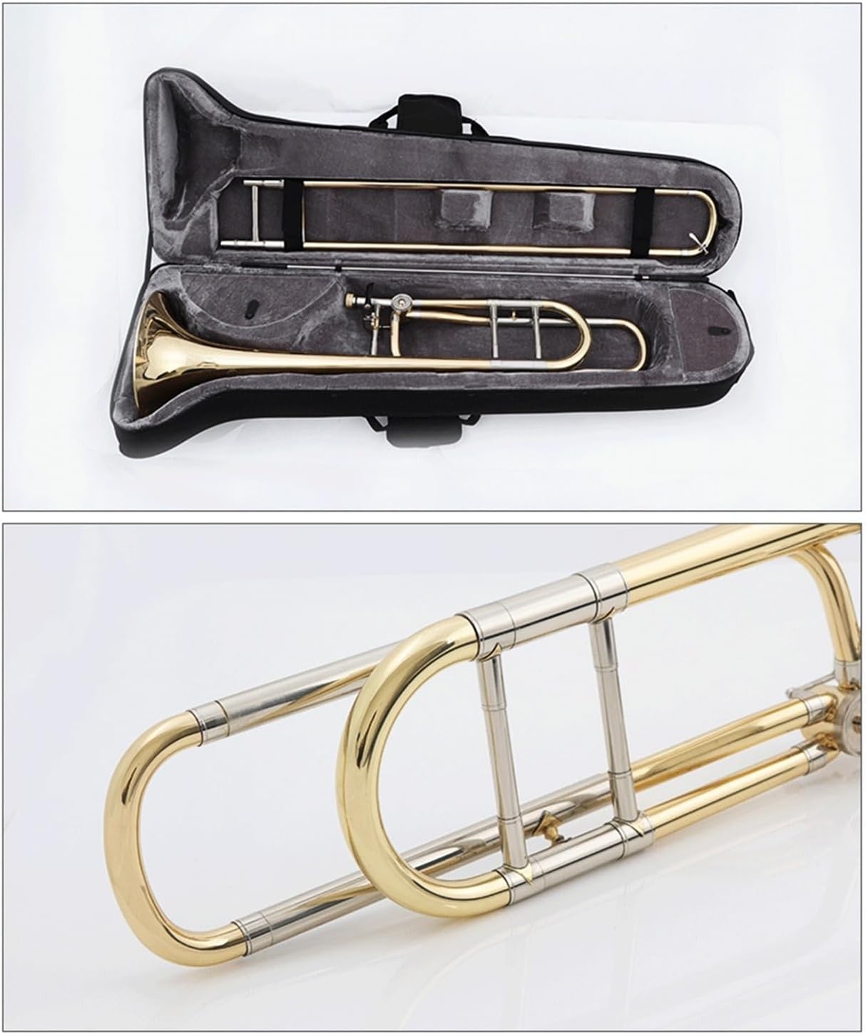 Trombone B flat tenor beginner professional brass instrument