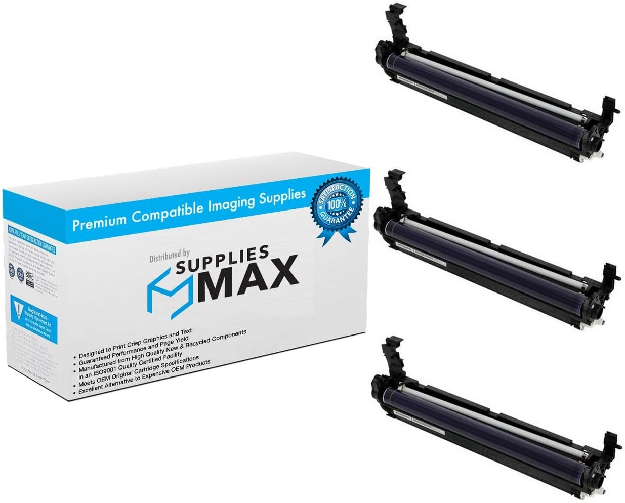 Compatible Replacement for Lanier MP-C2003/MP-C2003SP/MP-C2503/MP-C2503 Essential/MP-C2503 Plus/MP-C2503SP Drum Unit Combo Pack (C/M/Y) (D188-2235_3PK)