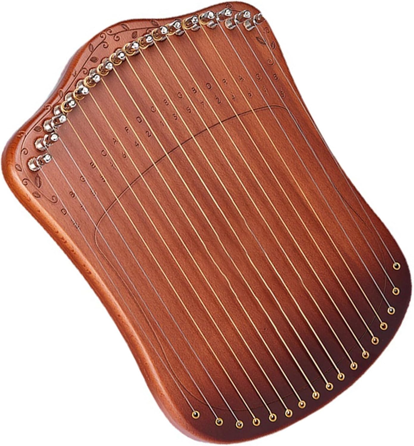 Lyre Harp Set Finger-plucked Harp 17-note Easy-to-learn Small Harp Beginner Instrument
