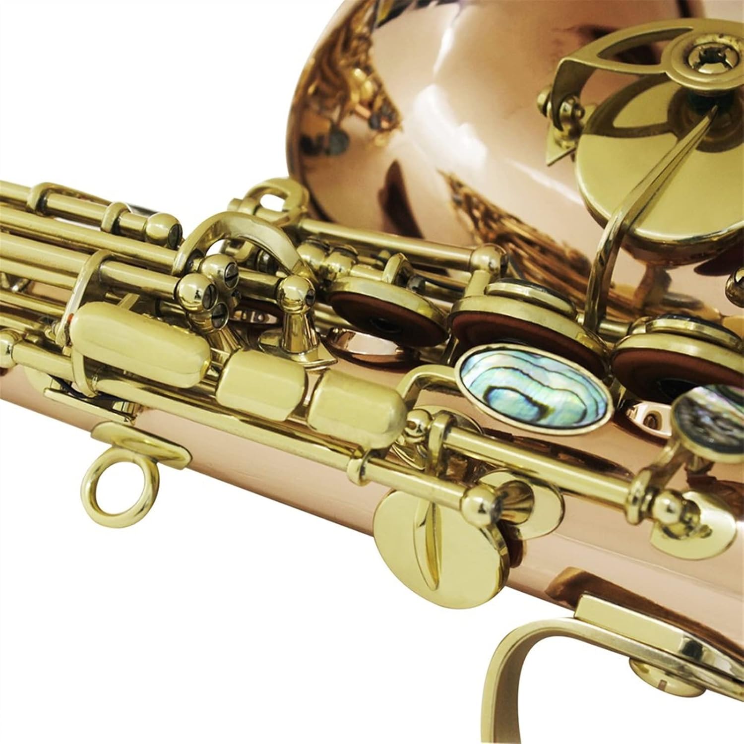 Saxophone Phosphor Bronze Copper Carve Pattern Sax Abalone Shell Buttons Wind Instrument Accessories
