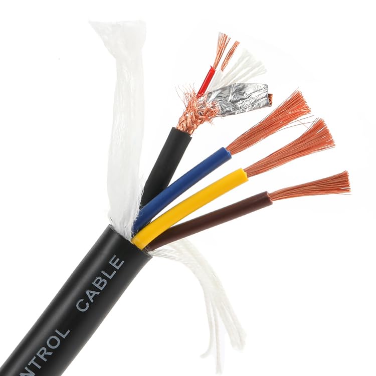 5/10-meters 3 x 2.5 mm² XLR Active Speaker Audio Signal Power Supply Hybrid Cable, DMX512 Signal Line, Stage Computer Lighting Power Connection Cable (Black Cable, Length: 10-Meter)