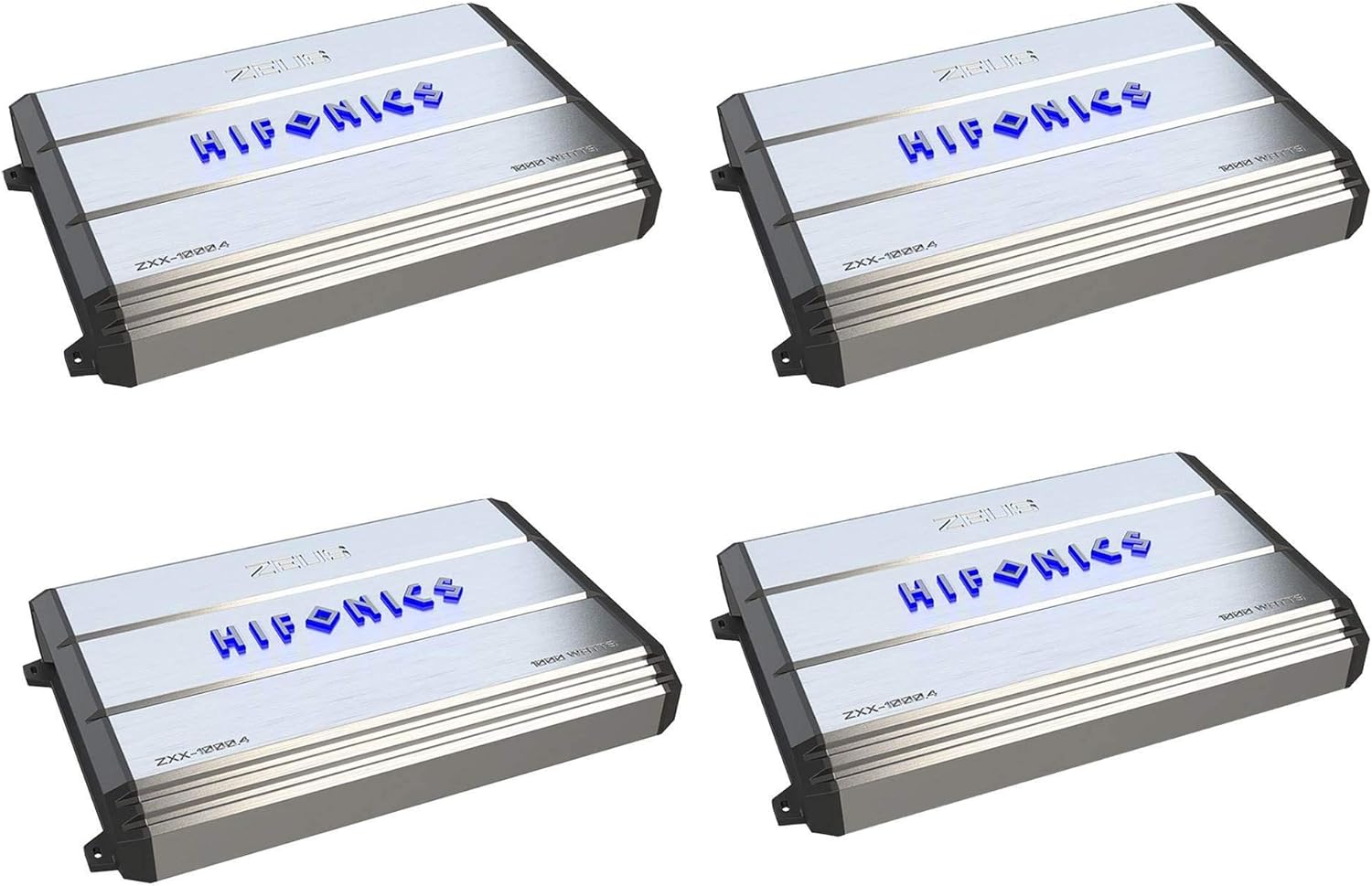 Hifonics 1000 Watt 4 Channel Class A/B Bridgeable Car Amp Amplifier (4 Pack)