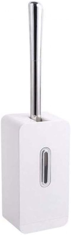 Wall Mounted Toilet Brush and Holder Set Automatic Closing Soft Bristle Toilet Bowl Cleaning Brush Bathroom Accessories