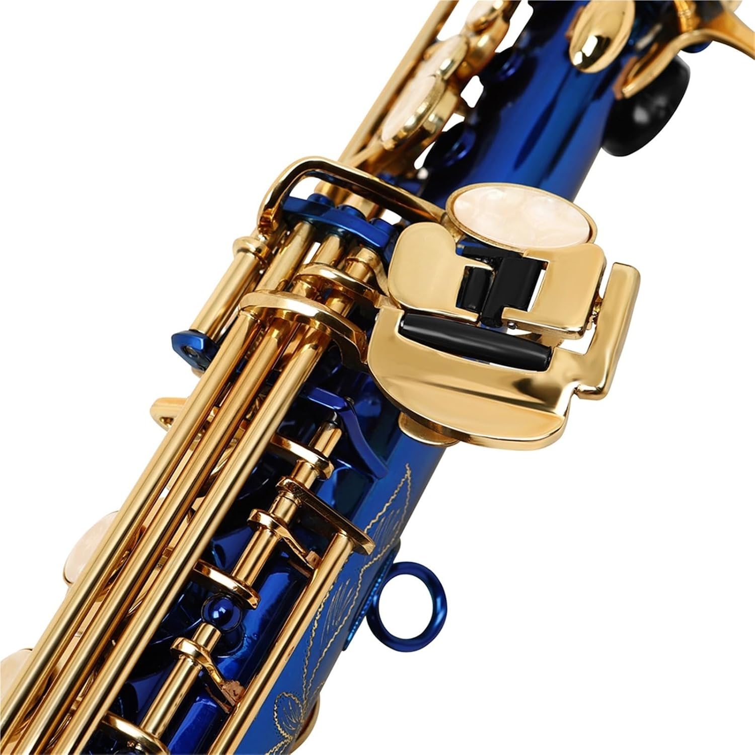 Saxophone for Beginners B Flat Soprano Saxophone Woodwind Instrument Beginner Adult Grade Test Performance Level Straight Saxophone
