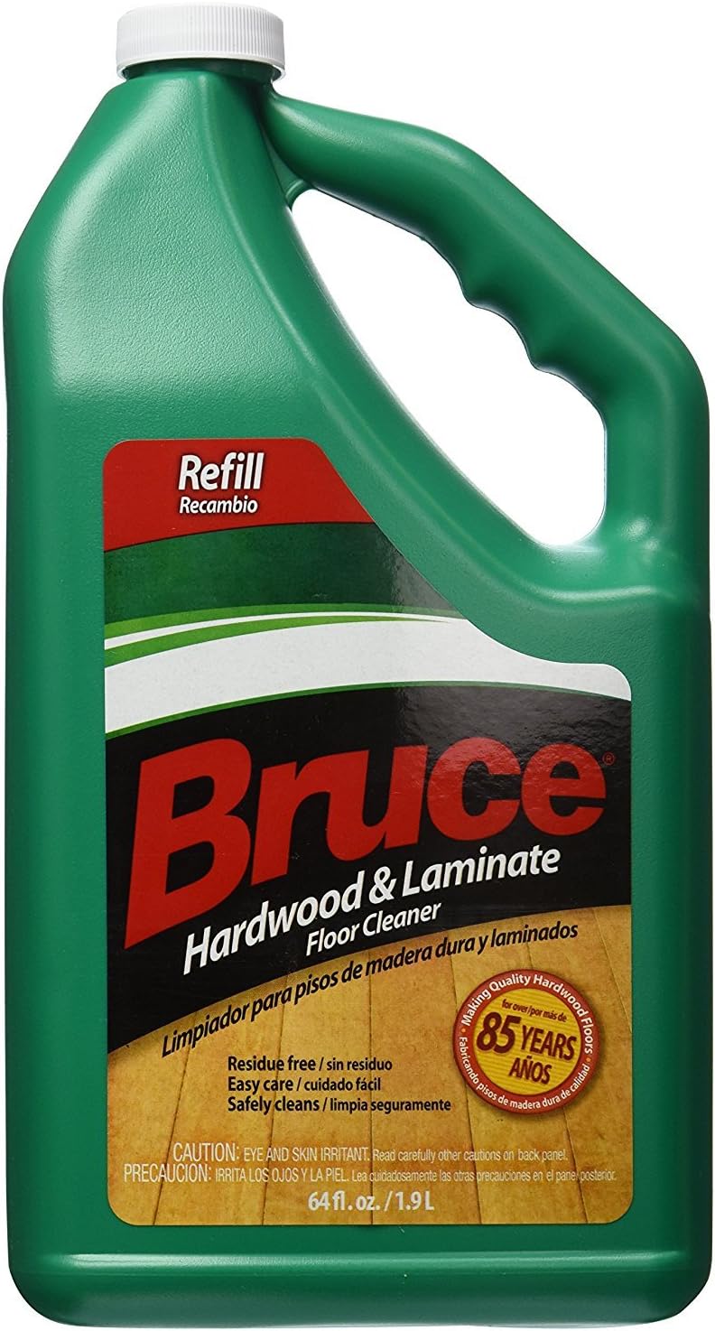 Bruce Hardwood and Laminate Floor Cleaner for All No-Wax Urethane Finished Floors Refill 64oz - Pack of 6