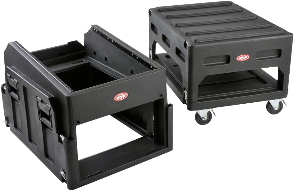 SKB Mighty Gig Rig with 14U top 6U Front Rack, Built-in Pedestal, Optional Rear Rack Rails
