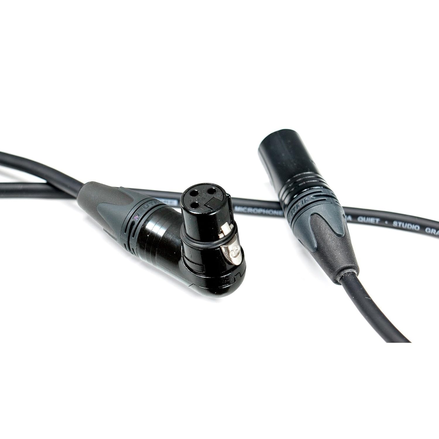 Elite Core CSM4-RAFN-30 | XLR Male to XLR Right Angle Female 30 Feet Mic Cable Black