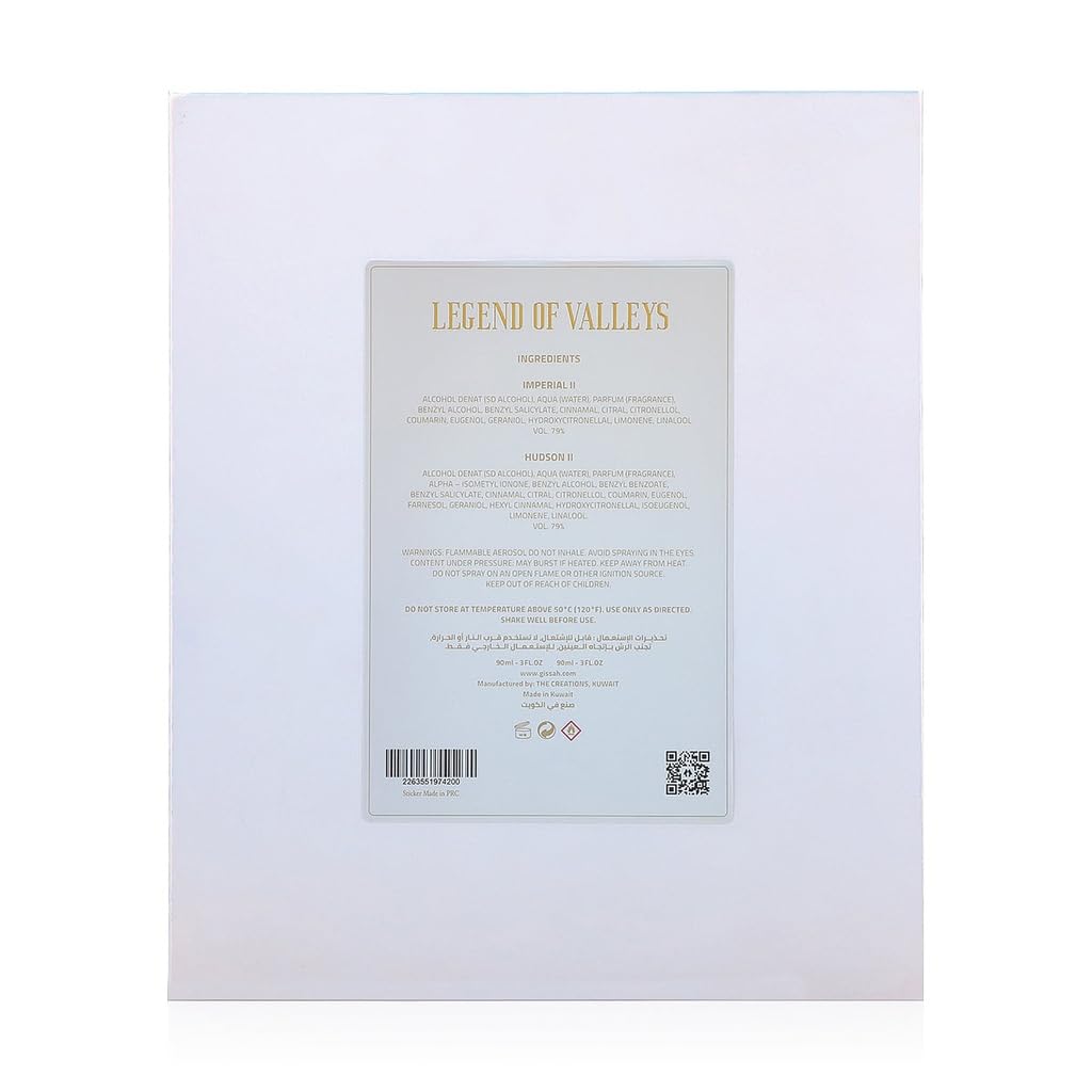 Legend of Valleys Set by Gissah 2x90ml Spray perfumes