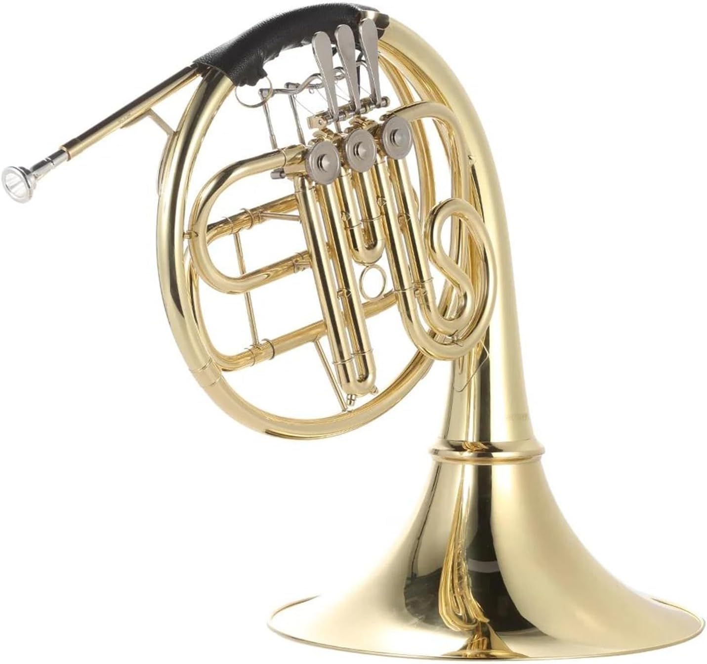 French Horn Bb 3 Key Brass Gold Lacquer Single Row Split Instrument