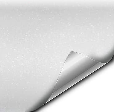 VViViD White Diamond Matte Stretch Vinyl Wrap Film Roll Sheet DIY Easy to Use Air-Release Adhesive (50ft x 5ft (Full Car Wrap Roll))