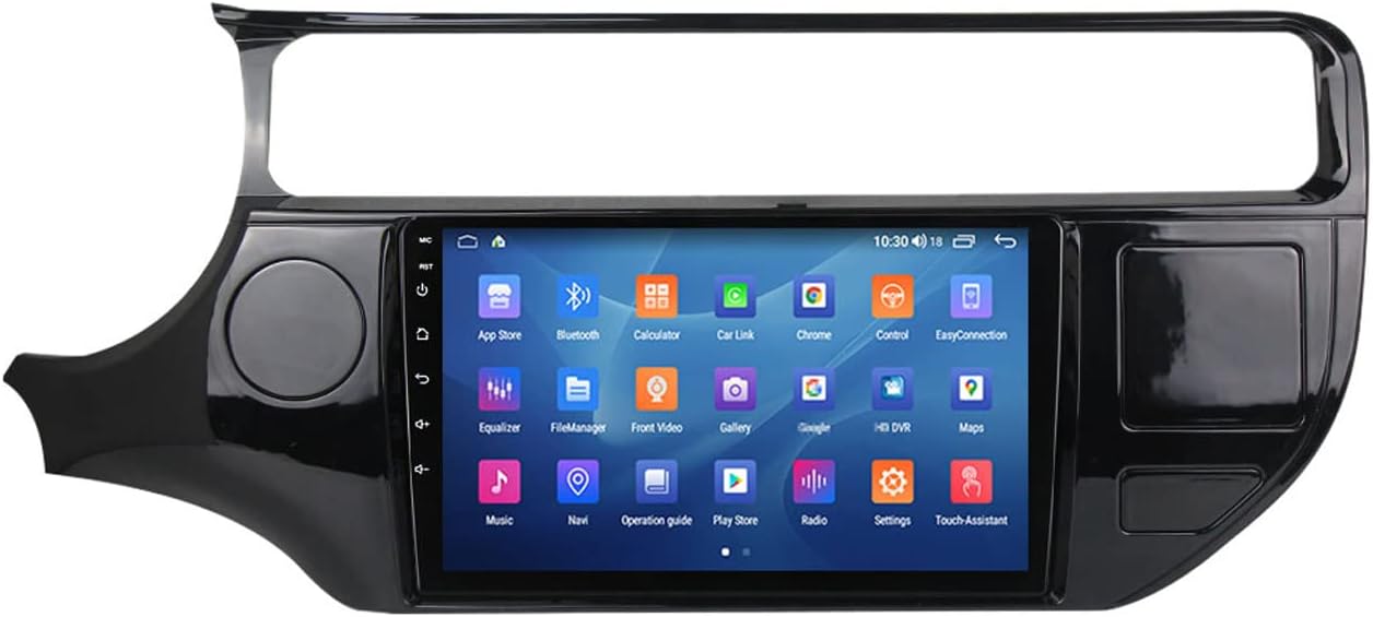 Double Din Car Stereo 9 Inch Touch Screen Radio Compatible with Carplay/Android Auto, Bluetooth FM Audio Receiver for Kia Rio 4 K3 LHD RHD 2015-2017, Include Rear View Camera