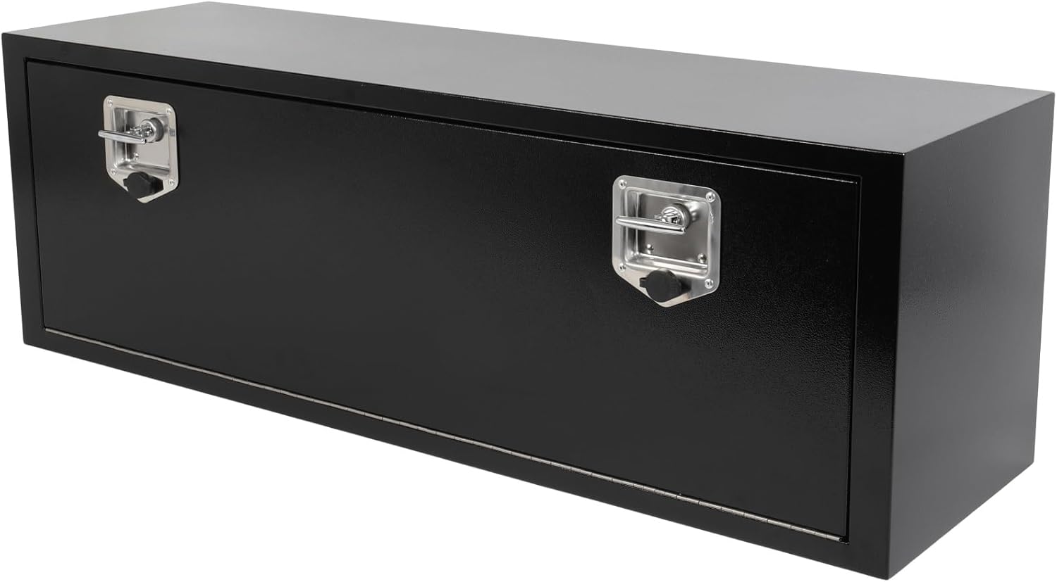 ECCPP 48inch Underbody Flatbox Truck Car Outdoor Trailer Pickup, Heavy Duty Iron Truck Bed Tool Box, RV Storage Organizer Trailer Storage ToolBox W/Lock & Keys (Black)