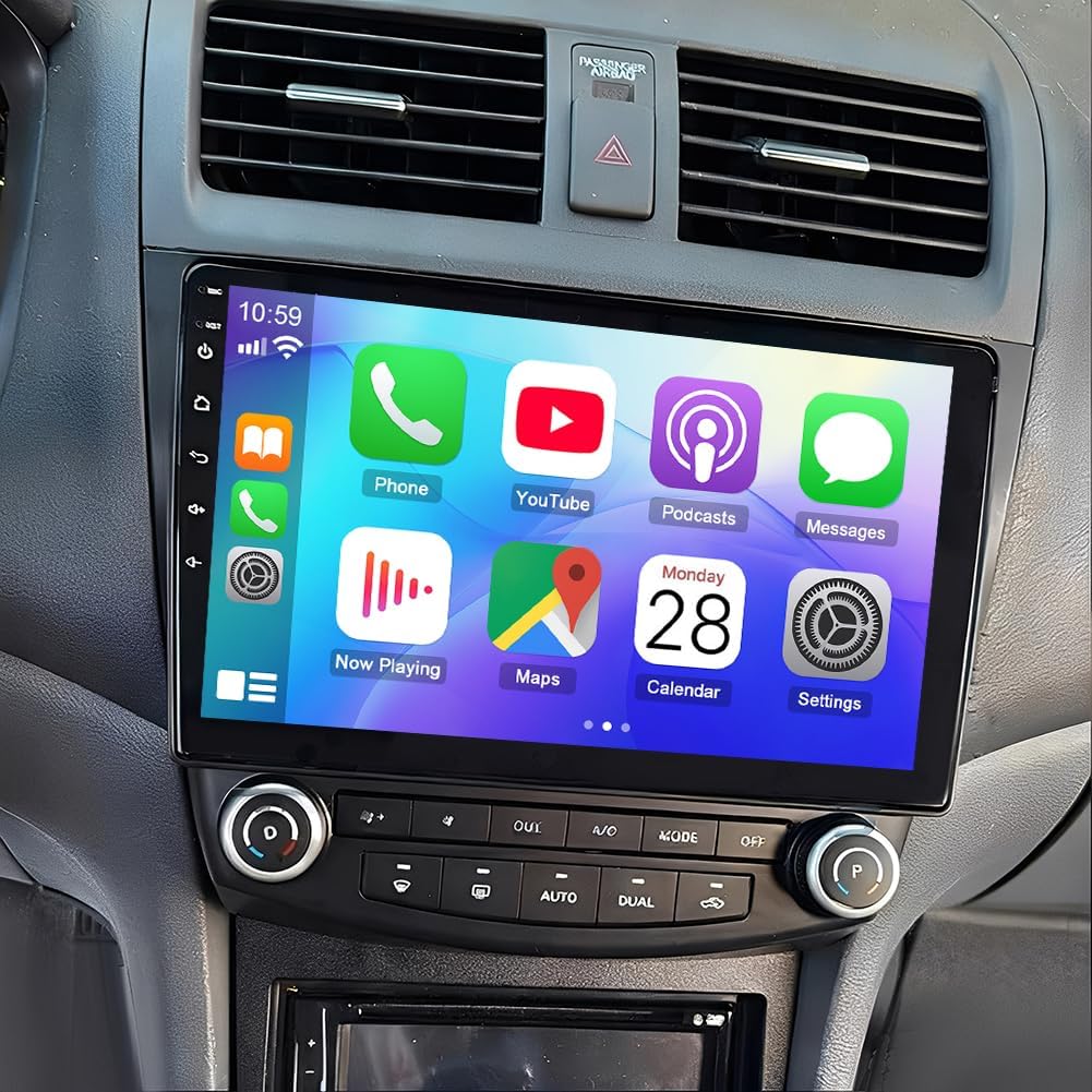 Double Din Car Stereo Radio for Honda Accord 2003 2004 2005 2006 2007 Android 15 10