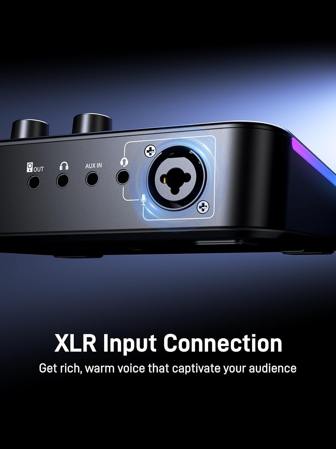 MAONO Streaming Audio Mixer, Audio Interface for Live Streaming, Podcast Recording, Gaming MaonoCaster