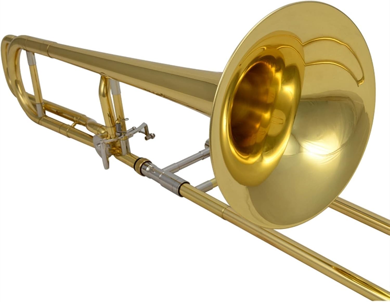 TSTS Tenor Trombone B/F Flat with The Mouthpiece with Case,Gloves,Gold Brass Wind Instruments Beginner Trombone