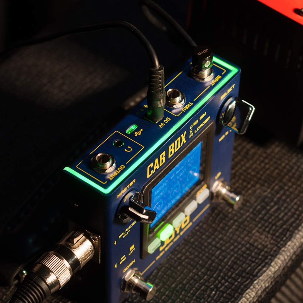 JOYO R-08 Cab Box Electric & Bass Guitar Effect Pedal Bundle with JP-05 Pedal Power Supply Built-in Rechargeable Battery