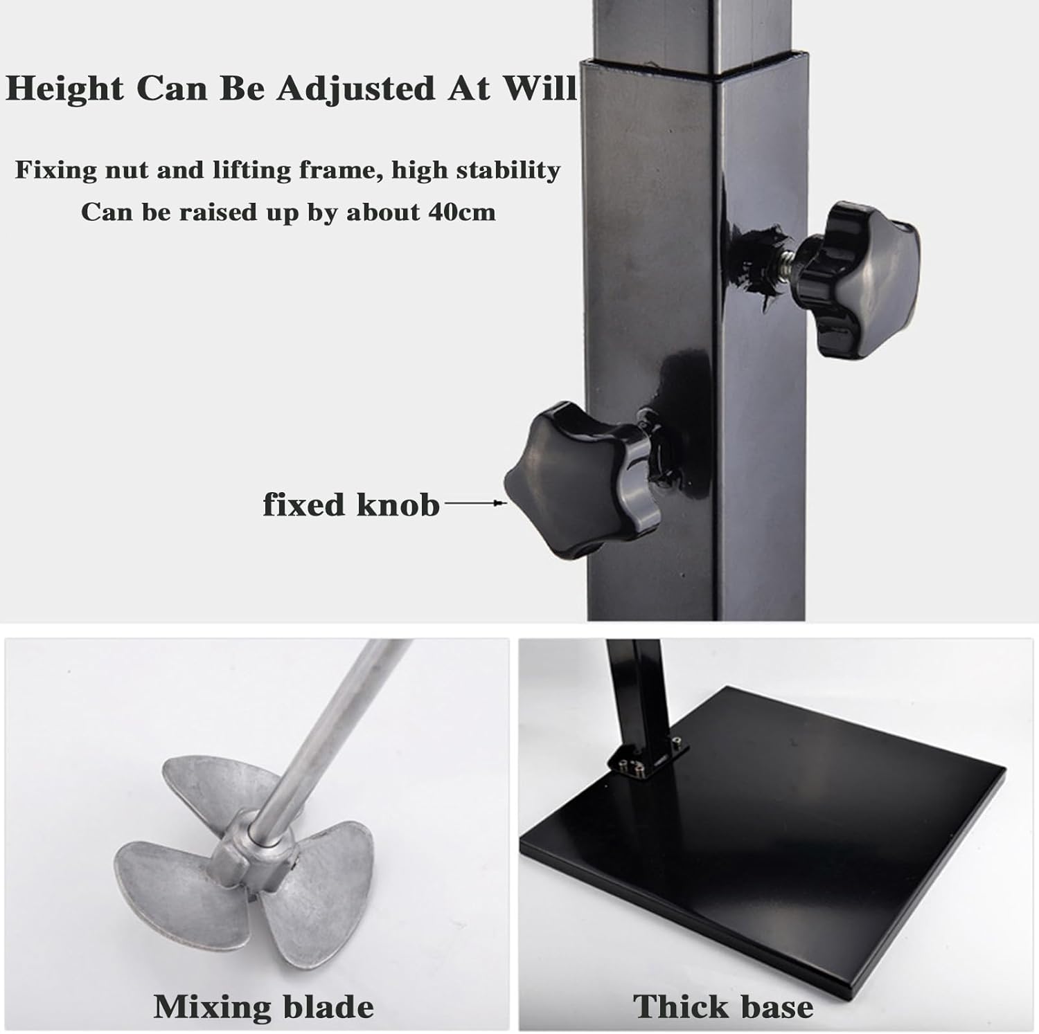 Pneumatic Paint Mixer Machine, 5 Gallon 1/8HP Air Agitator, Coatings Mixing Machine with Stand, for Viscous Liquid Ink Dye