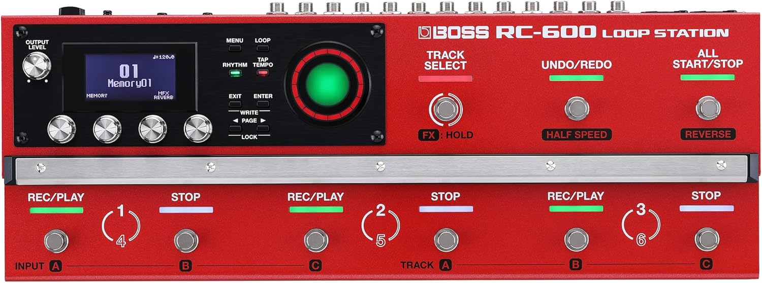 BOSS RC-600 Floor-Based Loop Station for Looping Musicians | Evolved Features & Customizable Functions | Next-Generation Sound Quality | Massive Onboard Effects Options | Unmatched Real-Time Control