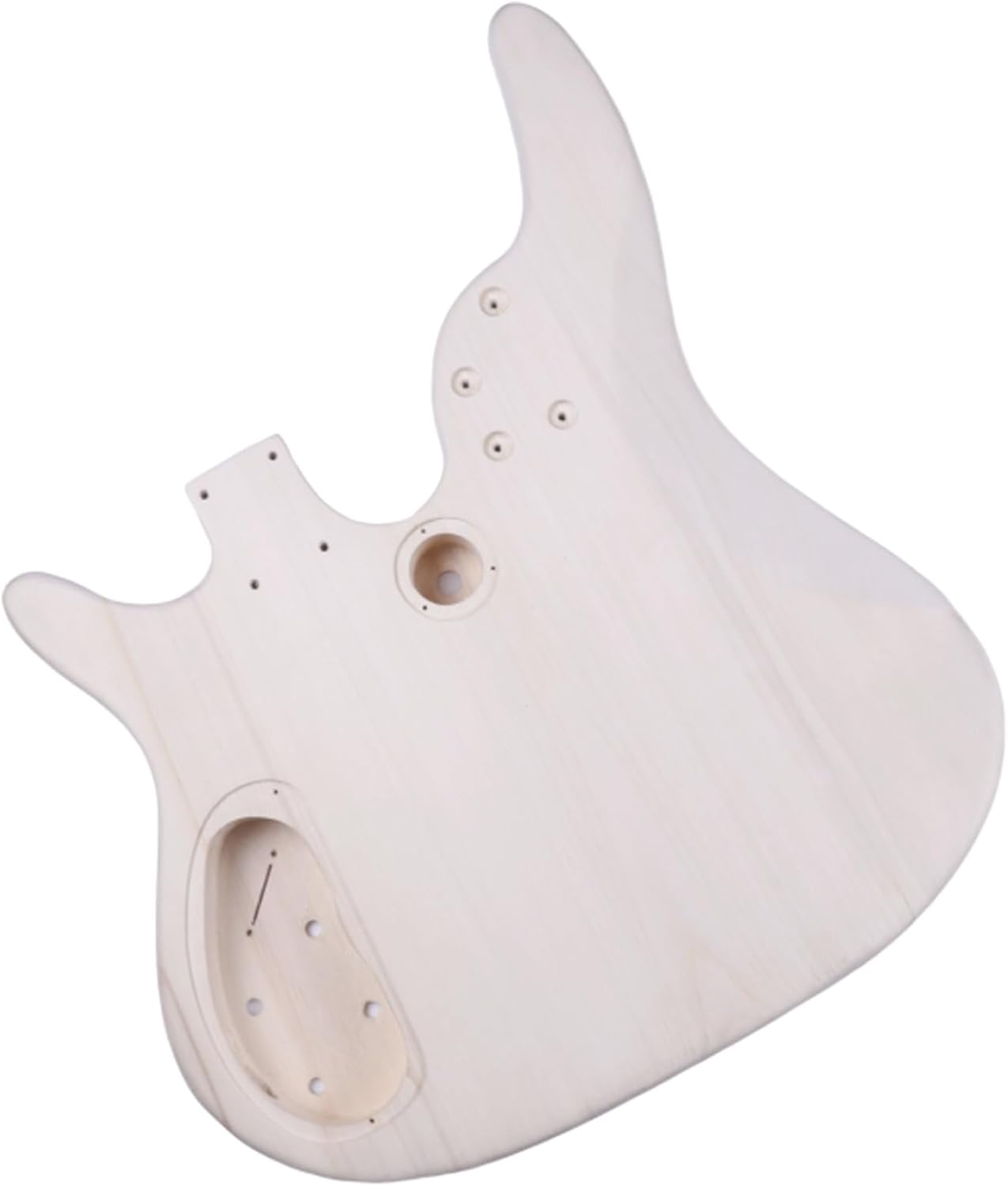 Double Neck DIY Electric Guitar and Bass Kit 6 String and 4 String Guitar Kit with Basswood Body Hard Maple Neck Engineered Fretboard Chrome Hardware Build Your Own Bass and Guitar.