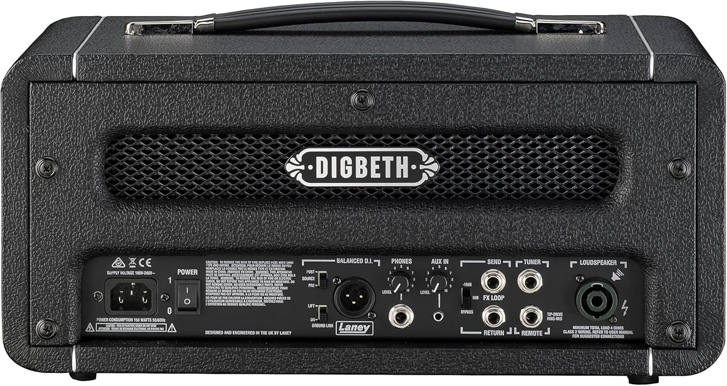 Laney Digbeth DB500H Fet/Tube Bass Amplifier Head 500W RMS