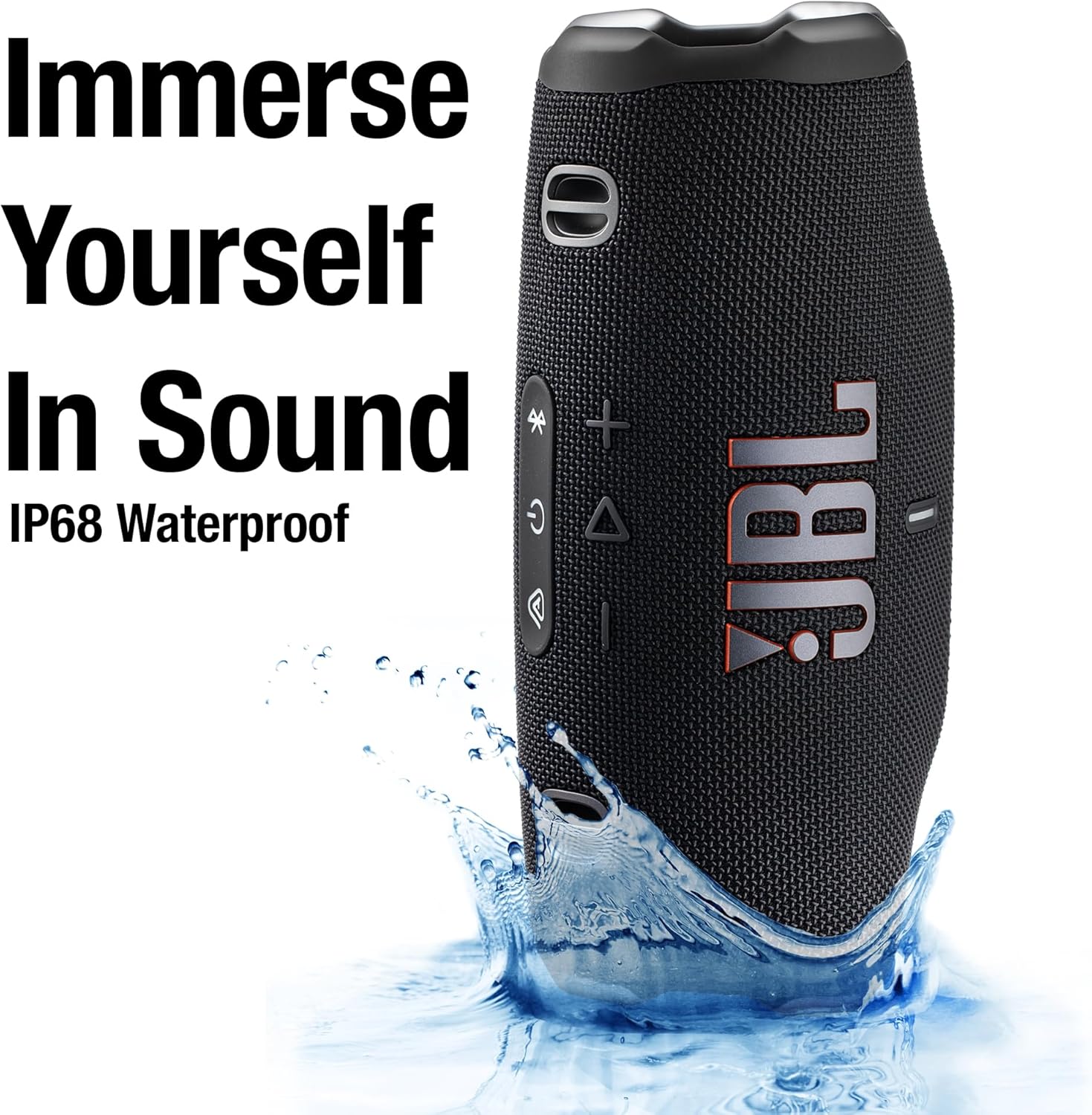 JBL Charge 6 Portable Bluetooth Speaker (Black) | IP68 Waterproof, DustProof, and DropProof, Outdoor Wireless Audio |28Hrs Playtime + Travel Case Bundle