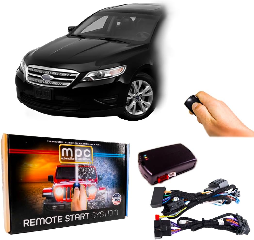 MPC Plug & Play Factory Remote Activated Remote Start Kit Compatible with 2008-2012 Ford Taurus - with T-Harness - Firmware Preloaded