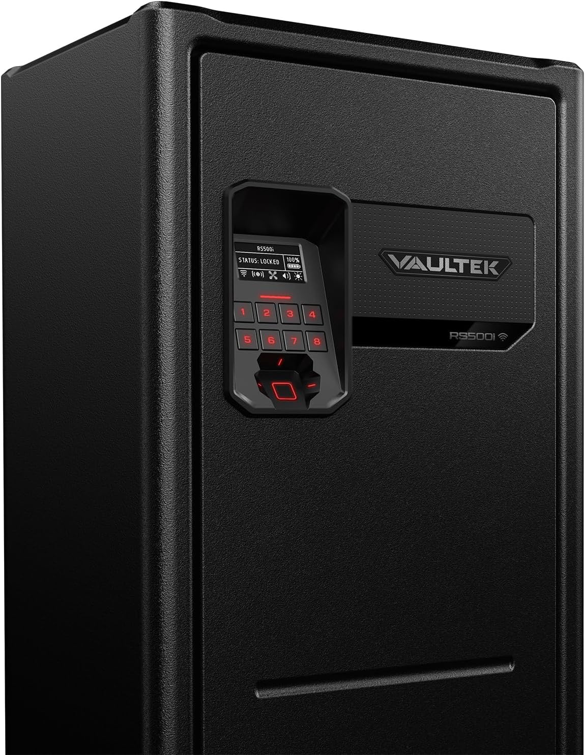 VAULTEK RS500i Compact Quick Access Biometric Rifle Safe with Modular Interior, ViSN Smart WiFi, Live Alerts, Auto-Open Door, & Anti-Theft Protection, Modular High Capacity Safe / ViSN RS500i