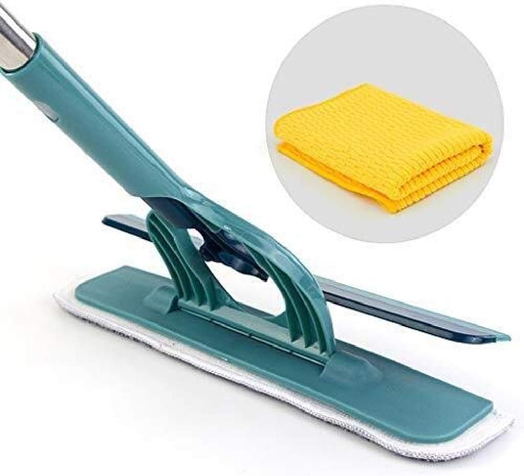 Glass Cleaner Artifact Home-Professional Window Cleaning Combo Squeegee Microfiber Window Scrubber Stainless Steel
