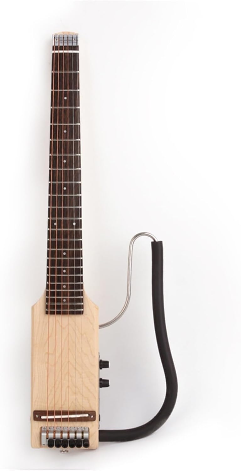 Ultra Short Headless Silent Portable Travel Electric Guitar Maple Body Rosewood Fingerboard Professional Headless Guitar (Color : 01)