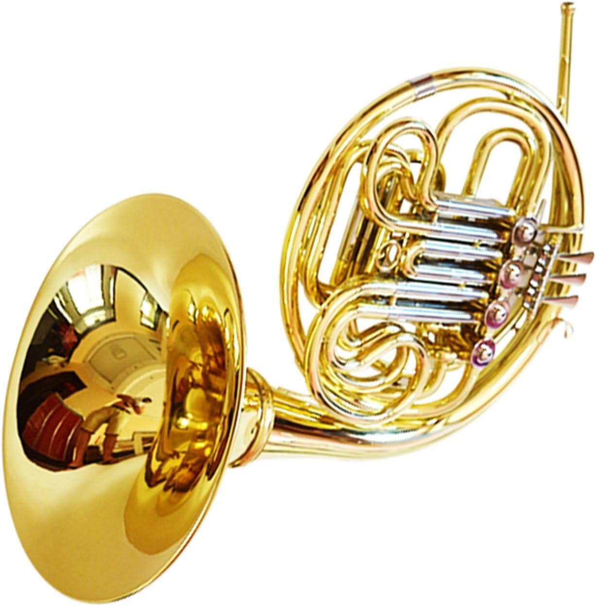 Brass French Horn Double French Horn B Flat F Key White Copper Vario For Beginners And Professional Performance