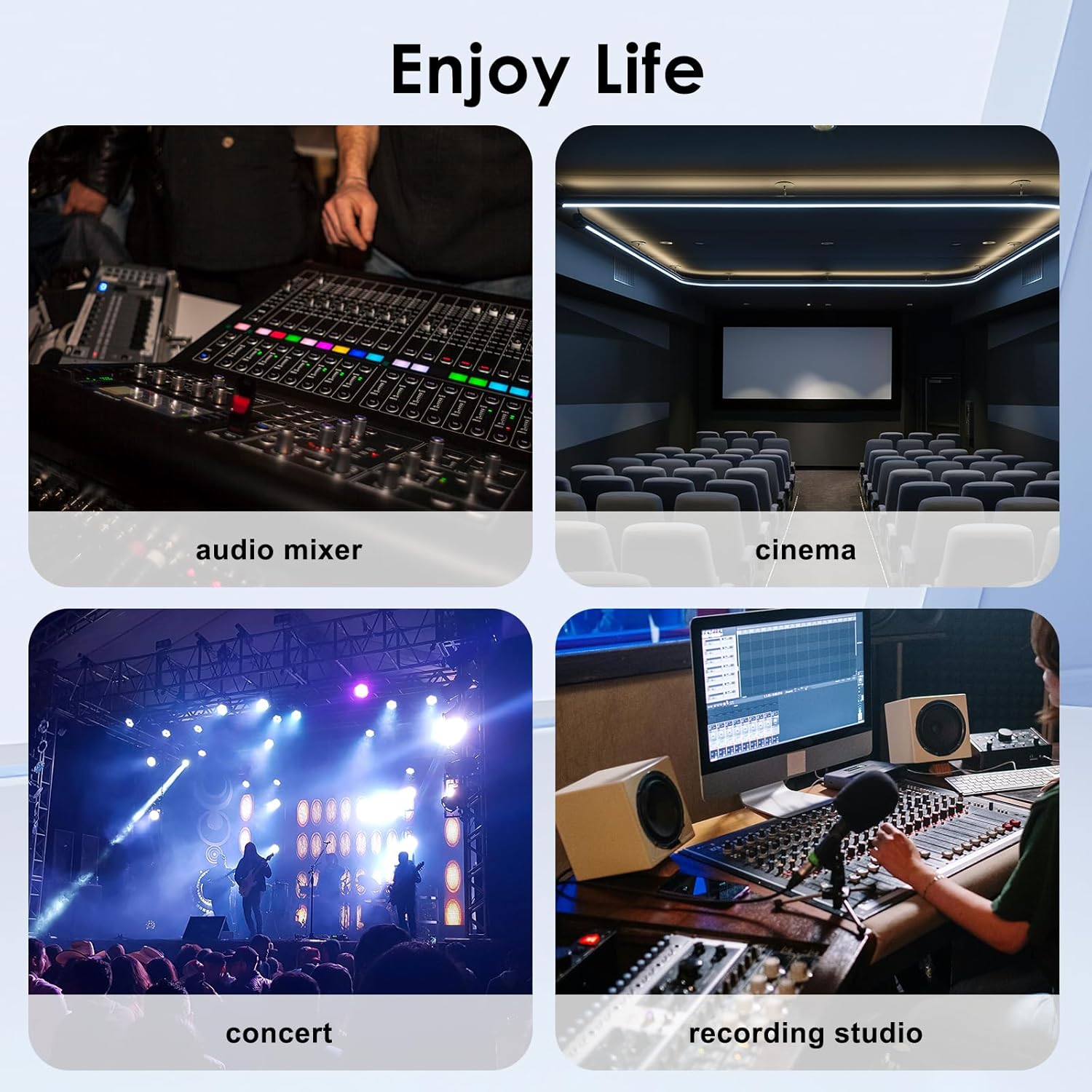 4 Channel Snake 3 Pin XLR/DMX/AES-EBU to Ethercon RJ45 Cat5/Cat6 Ethernet Extender for Stage Sound Lighting and Recording Studio with 2 Ft Breakout Cable(Male&Female)